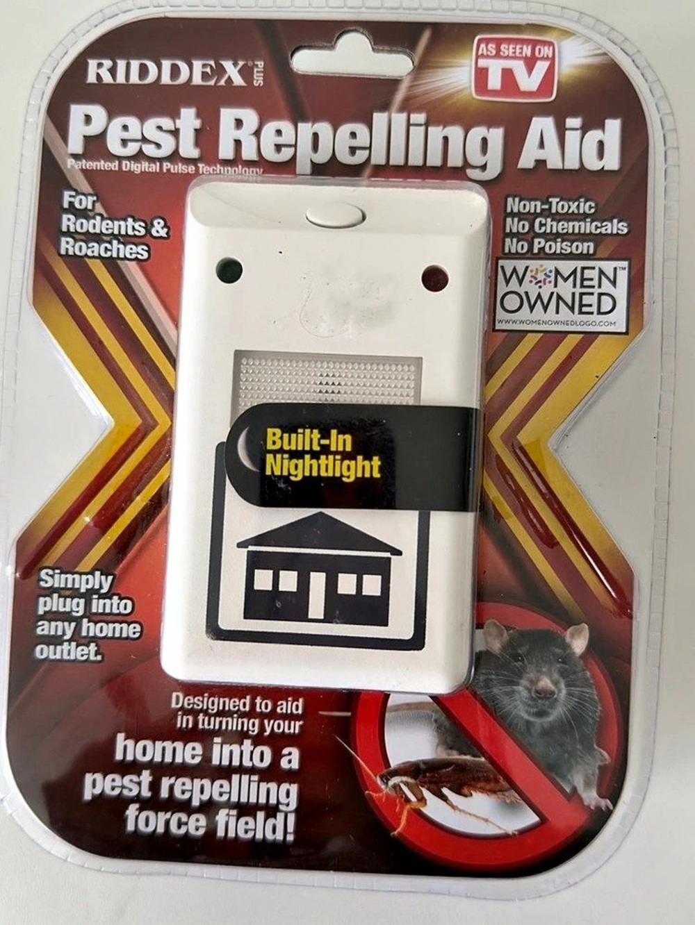 RIDDEX Pest Repelling Aid Plug-In White & Red